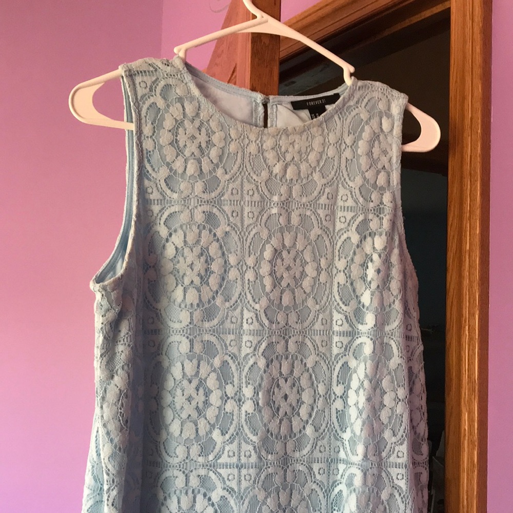 Forever 21 lace baby blue dress